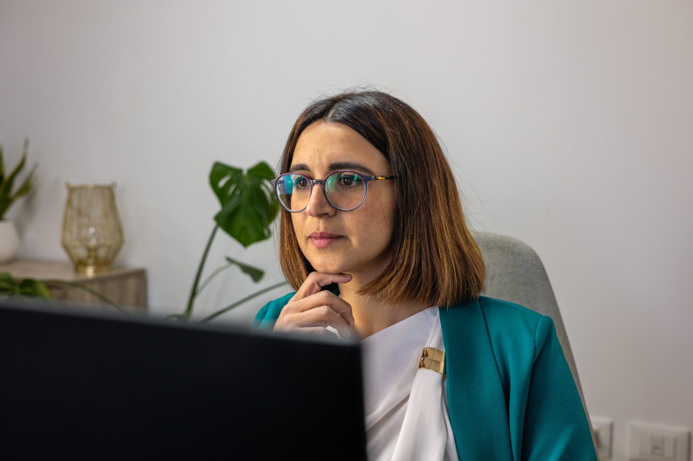 Lucia Corti al lavoro